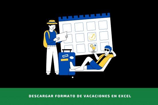 Formato de vacaciones en Excel